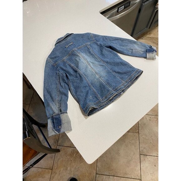RARE Vintage Brighton Embroidered Rhinestone Jean Denim Jacket Size Medium - Picture 9 of 12